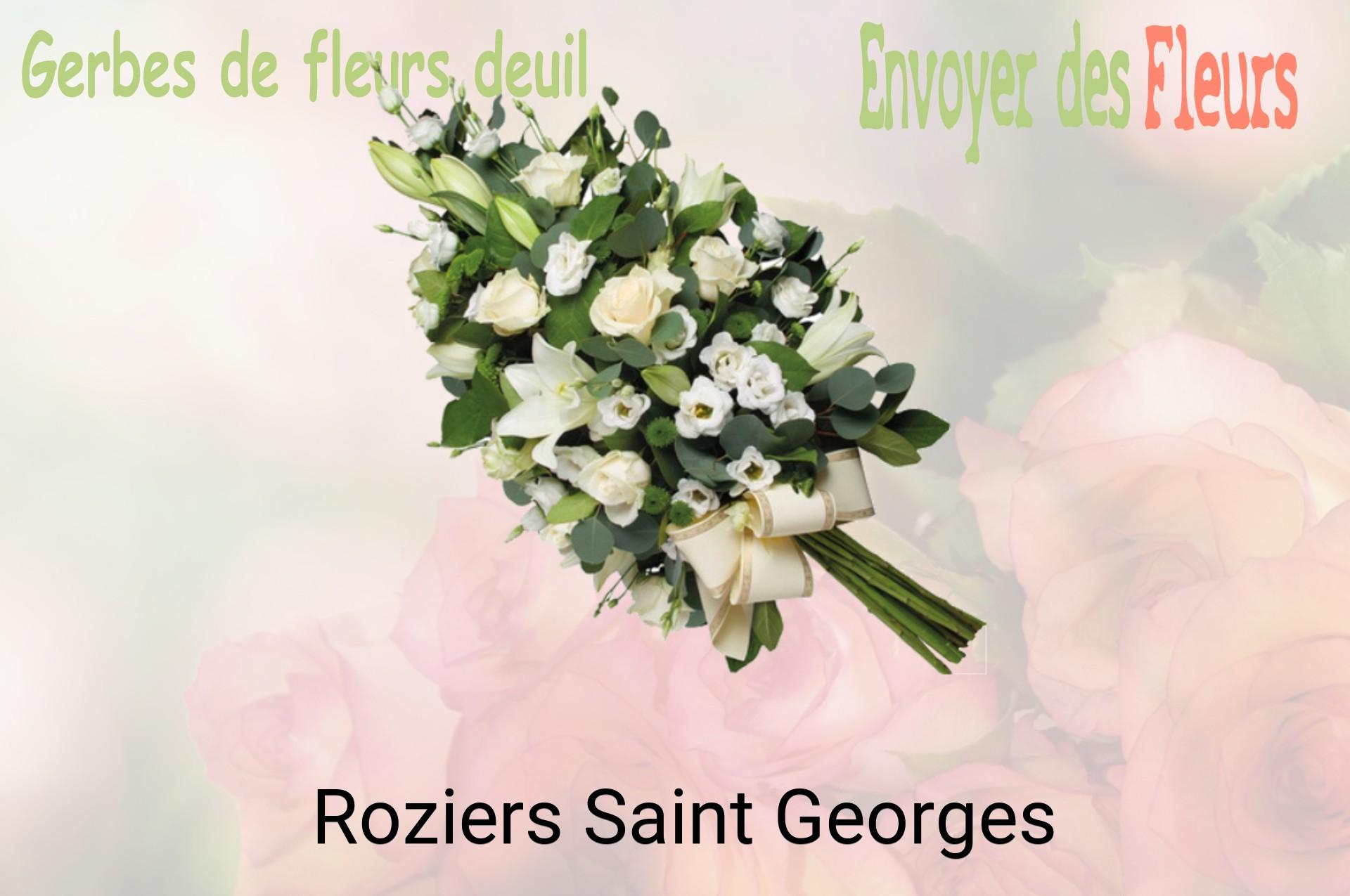 Gerbe de fleurs de deuil livrée à Roziers-Saint-Georges
